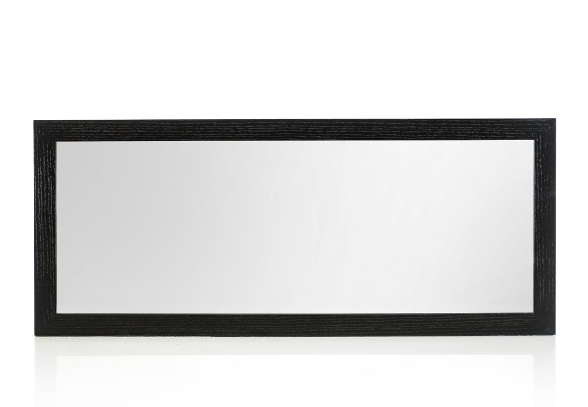 Black Mdf And Glass Mirror