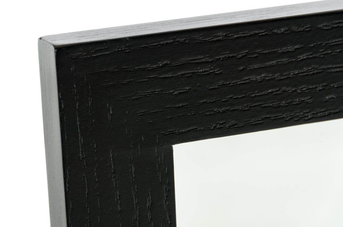 Black Mdf And Glass Mirror
