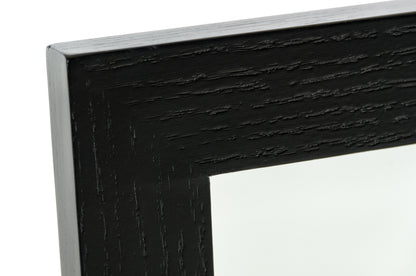 Black Mdf And Glass Mirror