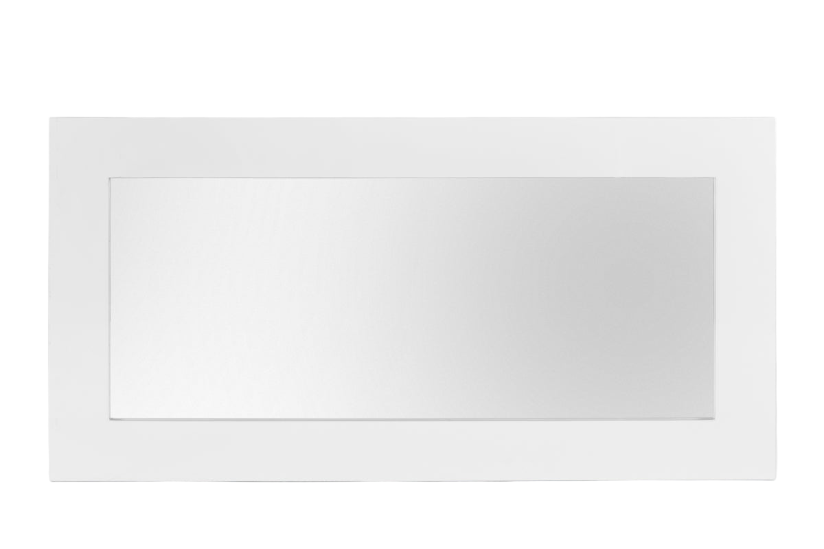 White Mdf And Glass Mirror