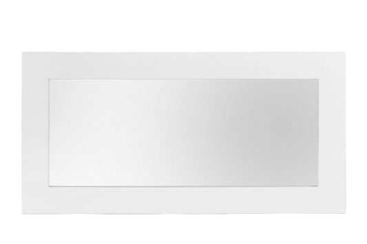 White Mdf And Glass Mirror