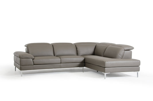 Grey Eco Leather Sectional