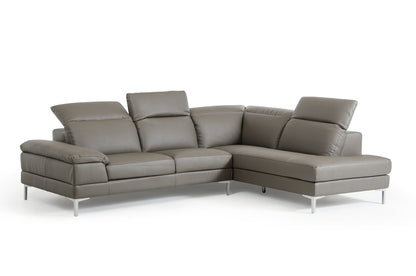 Grey Eco Leather Sectional