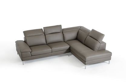 Grey Eco Leather Sectional