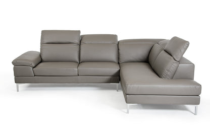 Grey Eco Leather Sectional
