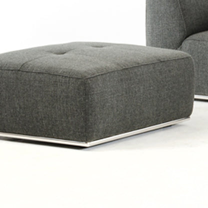 Gray Modular L Shaped 5 Piece Sectional