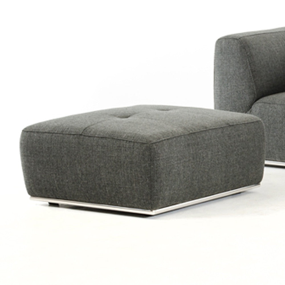 Gray Modular L Shaped 5 Piece Sectional