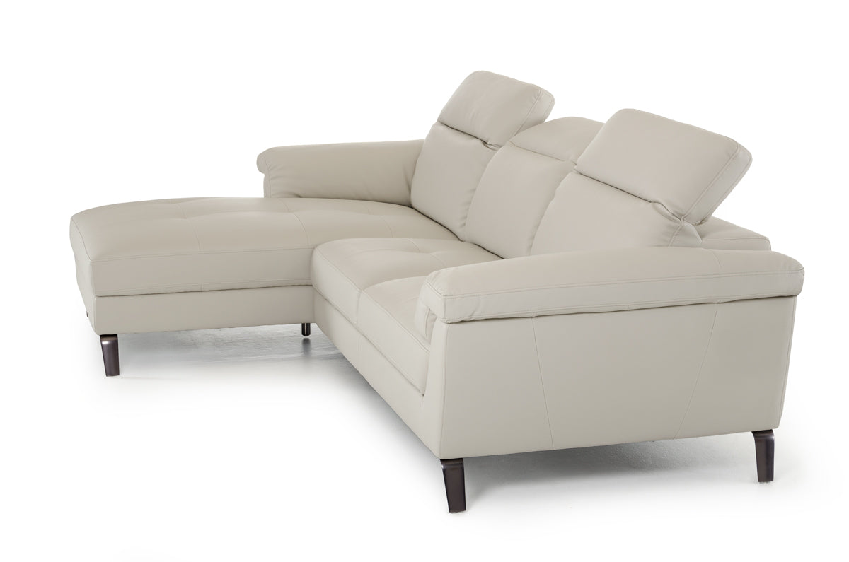 Light Grey Eco Leather Sectional