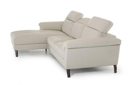 Light Grey Eco Leather Sectional