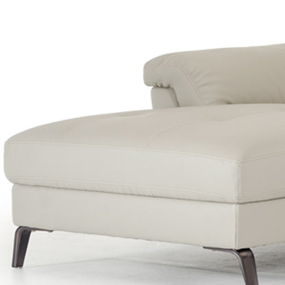 Light Grey Eco Leather Sectional