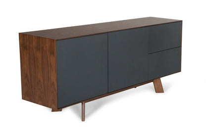 Charcoal 2 Drawer Sideboard w/ 2 Doors