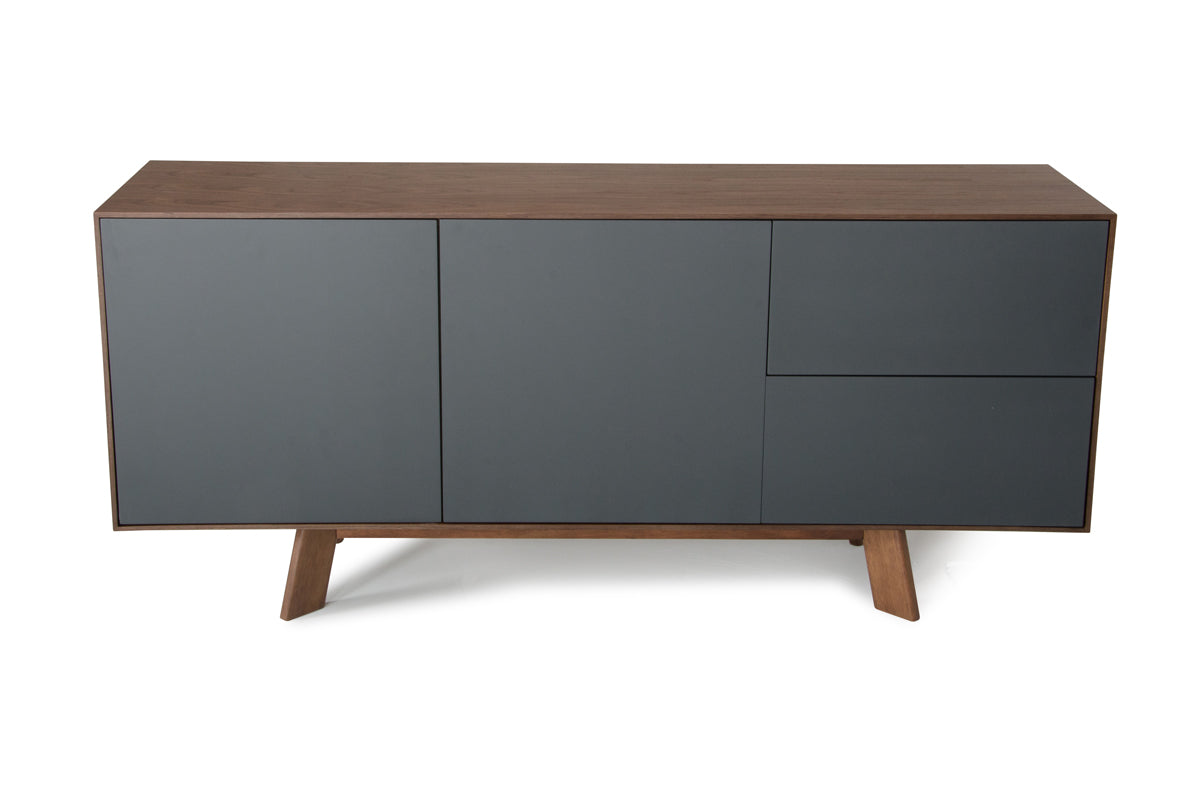 Charcoal 2 Drawer Sideboard w/ 2 Doors