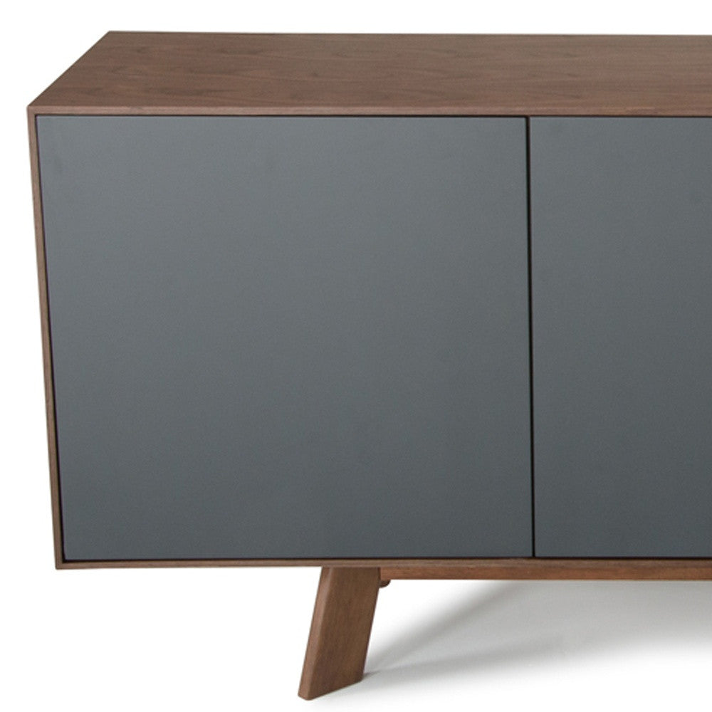 Charcoal 2 Drawer Sideboard w/ 2 Doors