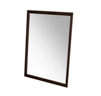 Walnut Mdf  Veneer  And Glass Mirror