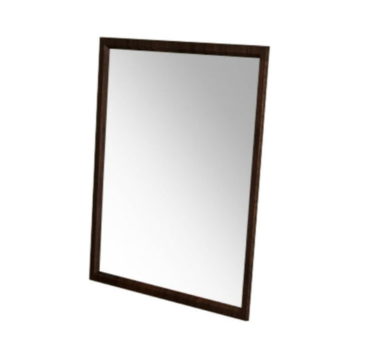 Walnut Mdf  Veneer  And Glass Mirror