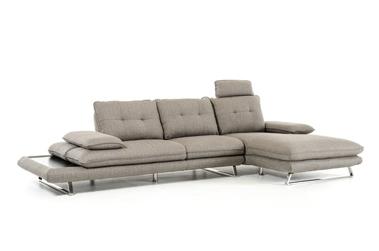 Grey Fabric Sectional