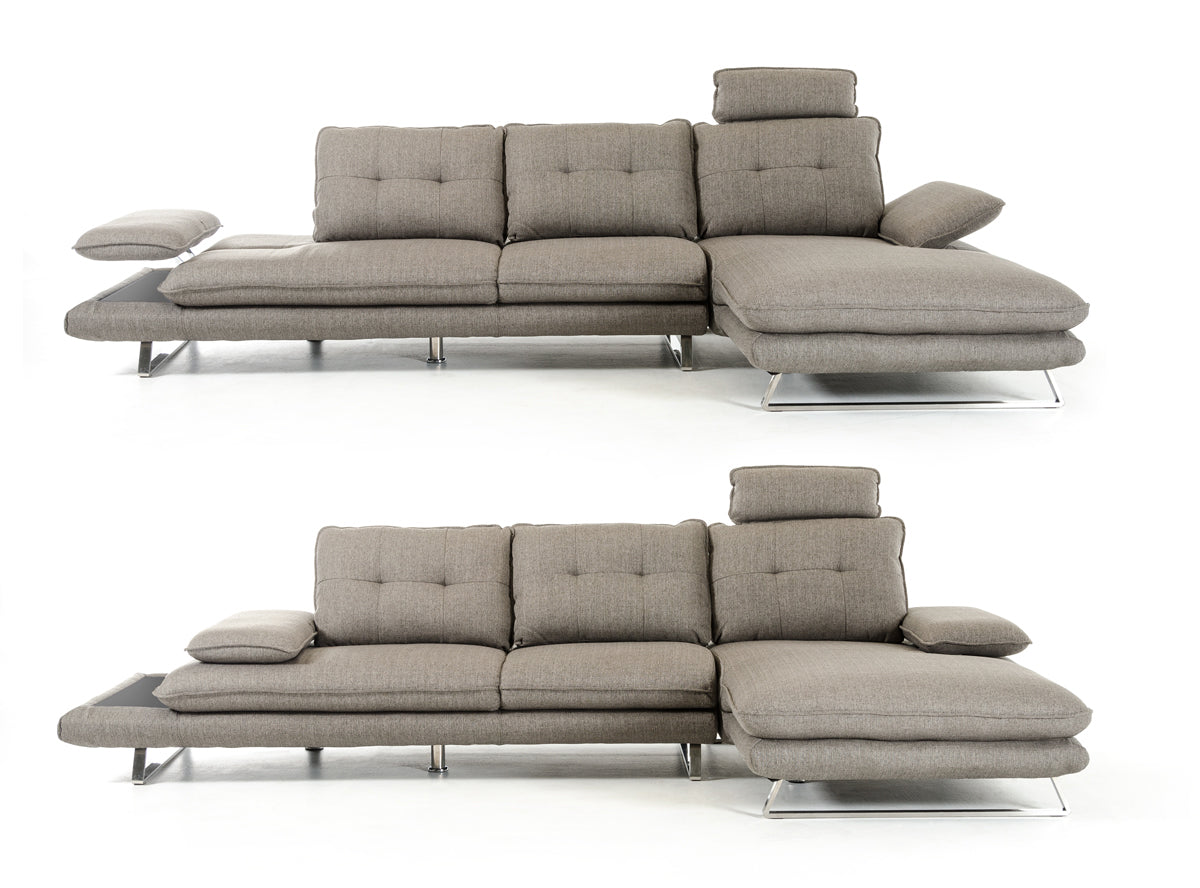 Grey Fabric Sectional