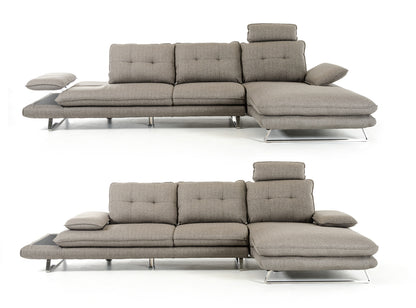 Grey Fabric Sectional