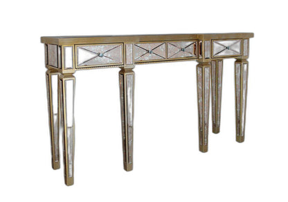 Mirrored Glass & MDF Console Table