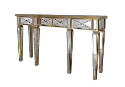 Mirrored Glass & MDF Console Table