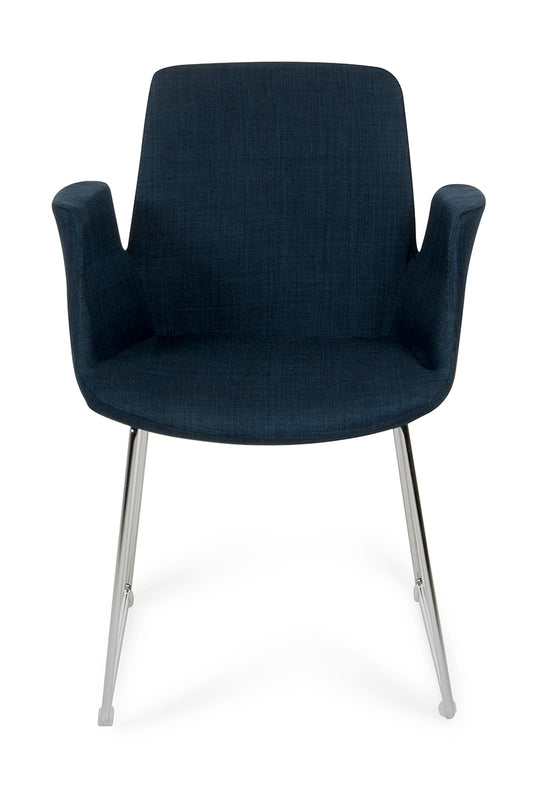 Blue & Silver Dining Chair