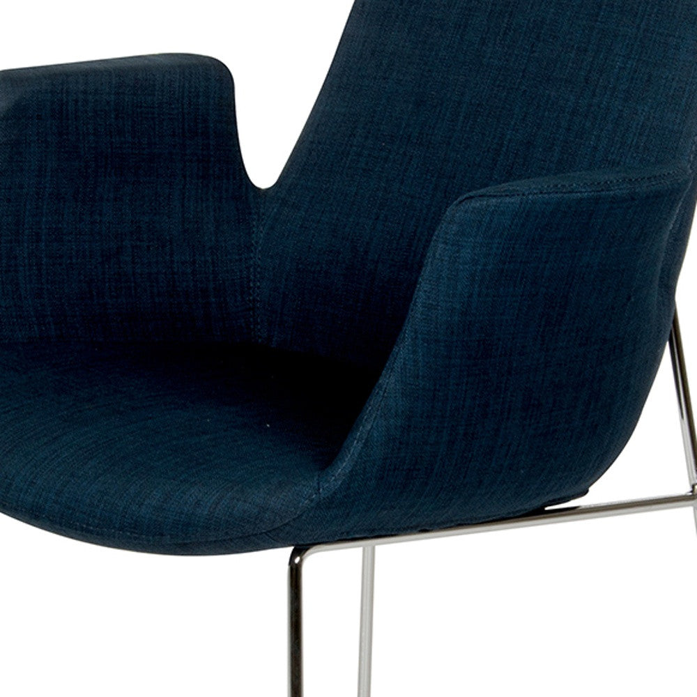 Blue & Silver Dining Chair