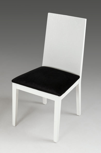 Black & White Fabric Dining Chair - Set of 2