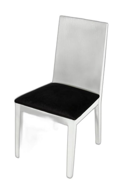 Black & White Fabric Dining Chair - Set of 2