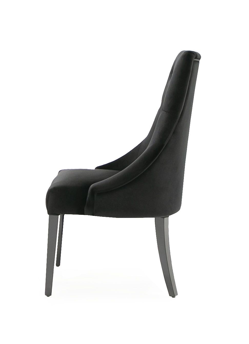 Black Velvet Dining Chair - Set of 2
