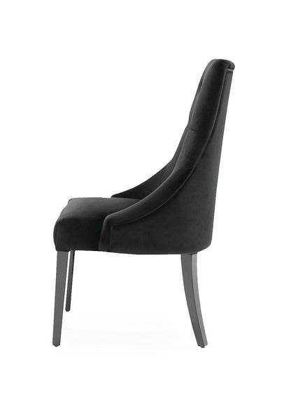 Black Velvet Dining Chair - Set of 2