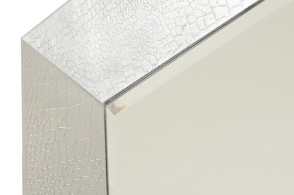 Silver Crocodile Glass Floor Mirror