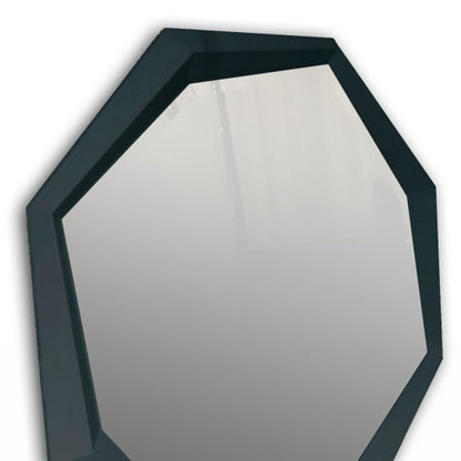 Black Crocodile Lacquer Mirror