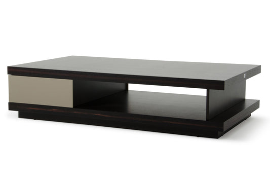 Oak & Grey Gloss Veneer Coffee Table