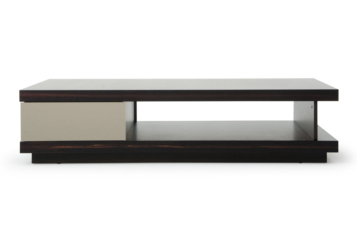 Oak & Grey Gloss Veneer Coffee Table
