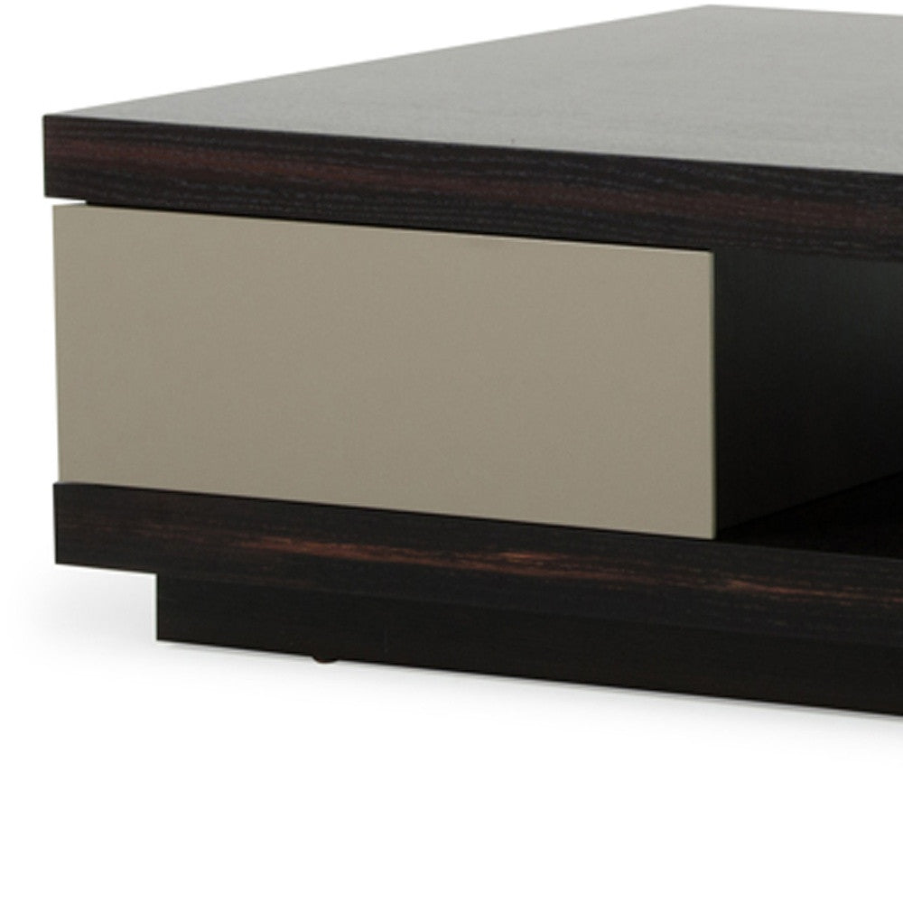 Oak & Grey Gloss Veneer Coffee Table