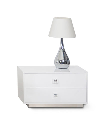 White Glossy Nightstand