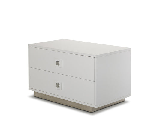 White Glossy Nightstand