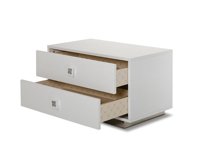 White Glossy Nightstand