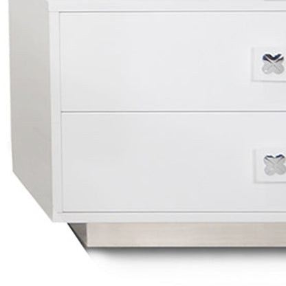 White Glossy Nightstand