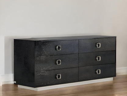 White Solid Wood 7-Drawer Gentlemans Chest
