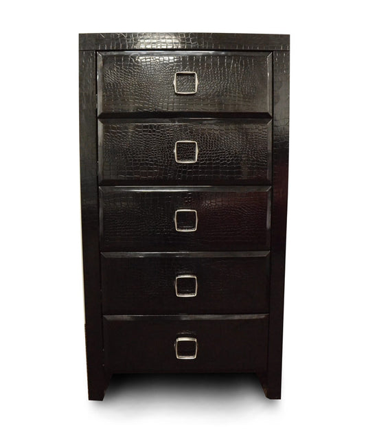 White Solid Wood 3-Drawer Gentlemans Chest