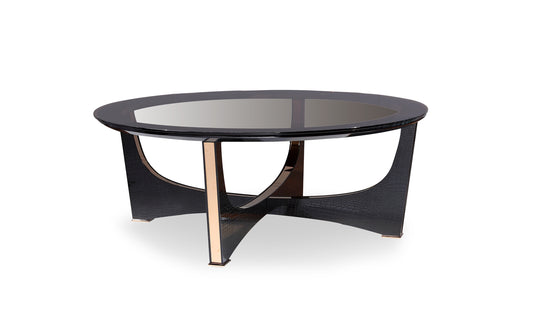 Black Crocodile & Rosegold Coffee Table