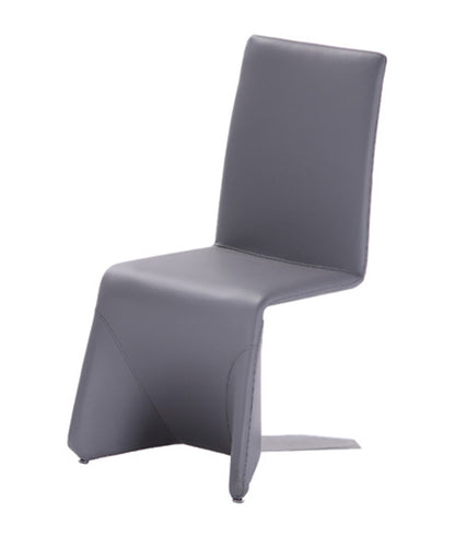 Gray Faux Leather Dining Chair - Set of 2
