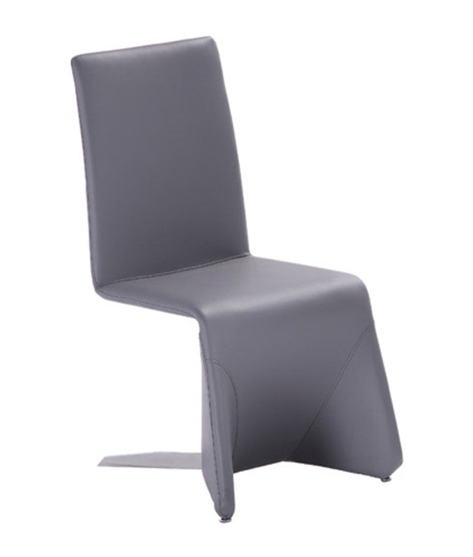 Gray Faux Leather Dining Chair - Set of 2