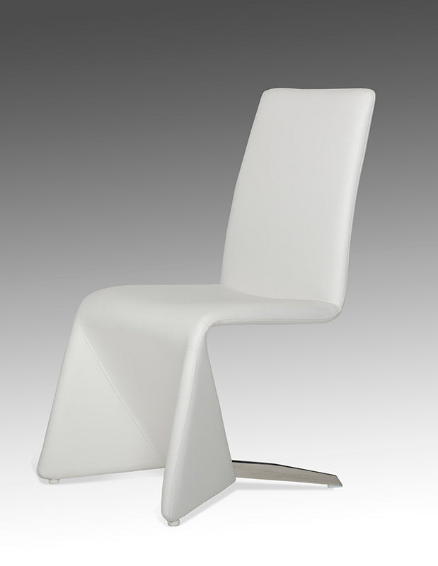 White Faux Leather Dining Chair - Set of 2
