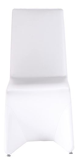 White Faux Leather Dining Chair - Set of 2