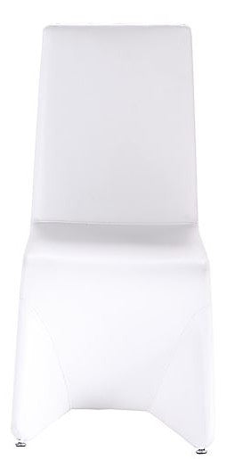 White Faux Leather Dining Chair - Set of 2