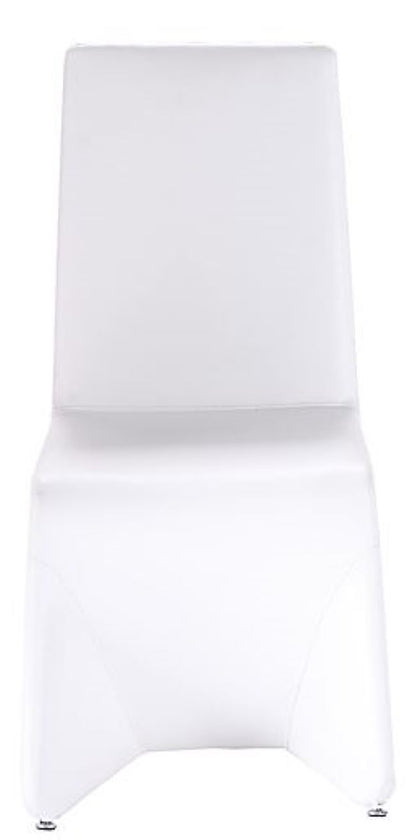 White Faux Leather Dining Chair - Set of 2