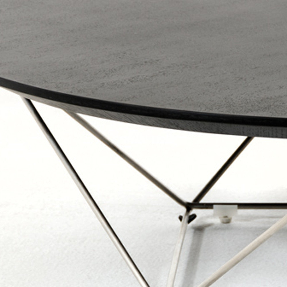 Wenge Veneer & Stainless Steel Coffee Table