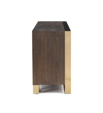 Veneer & Antique Brass Sideboard